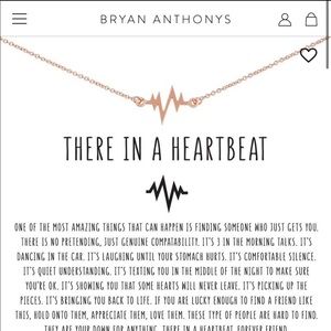 ROSE GOLD heartbeat necklace